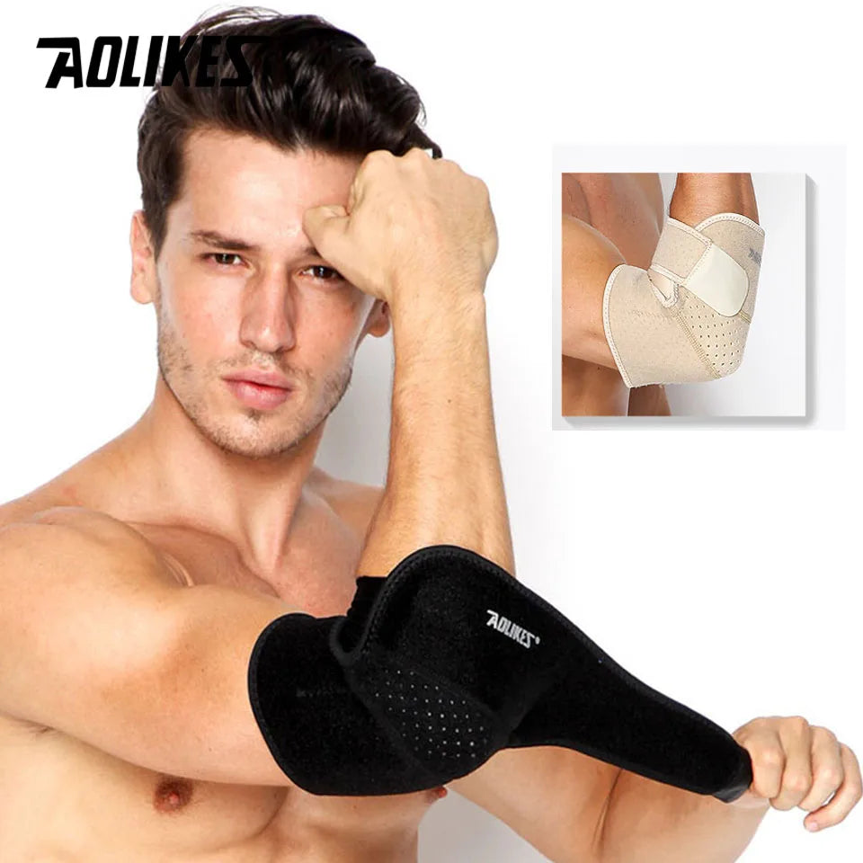 1PCS Adjustable Breathable Elbow Support Pads Coderas Arm Protective Gear Sports Safety for Badminton Gym Tennis