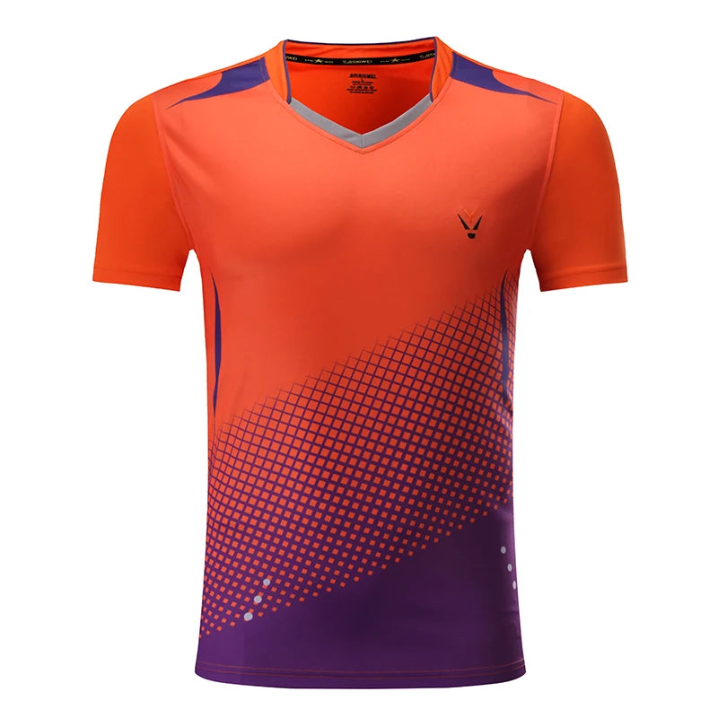 Sports T Shirt Badminton Shirts Men Workout T Shirt Tennis Shirts Male Table Tennis Tshirt Soccer Fitness Training Tshirts