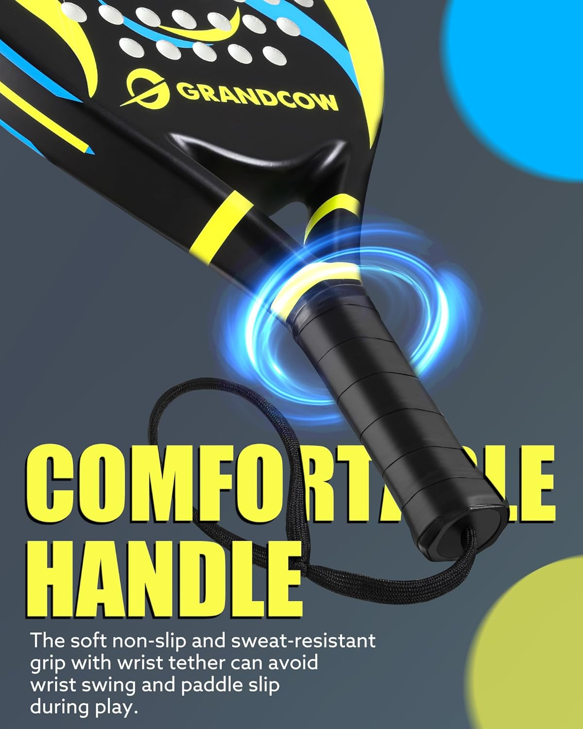 Padel Racket Carbon Fiber Power Lite Pop Tennis Paddle Paddleball Racquets