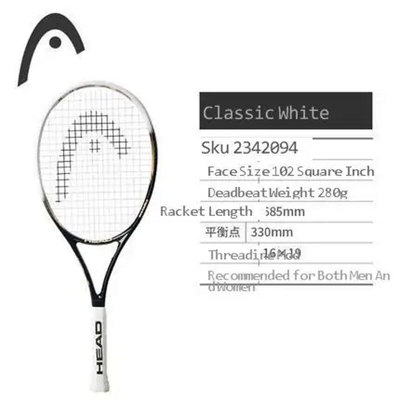 Original Tennis Racket Black Professional Tennis Racquet Carbon Tenis Padel with Bag Overgrip Dampener Raquete De Tenis 414