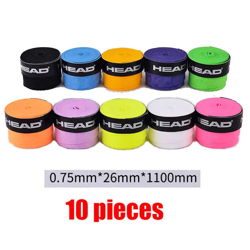 10Pcs Original Tennis Overgrip Tennis Racket PU Tenis Sweatband Antivibrador Grip Padel Tenis Raquete Padel Tennis Grip 10