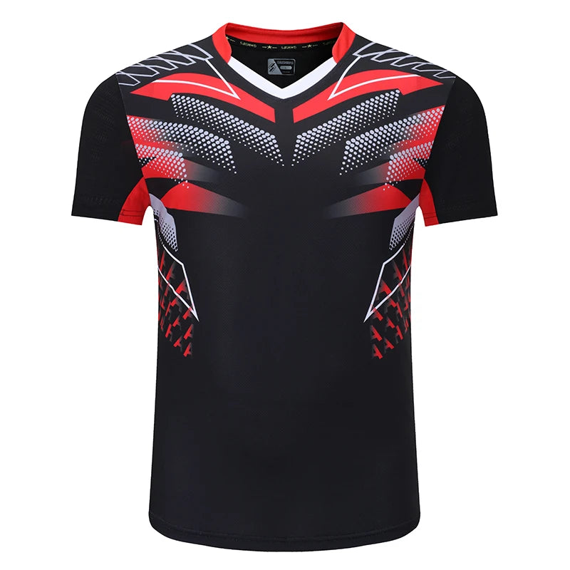 Sports T Shirt Badminton Shirts Men Workout T Shirt Tennis Shirts Male Table Tennis Tshirt Soccer Fitness Training Tshirts