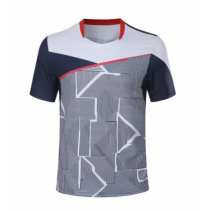 Sports T Shirt Badminton Shirts Men Workout T Shirt Tennis Shirts Male Table Tennis Tshirt Soccer Fitness Training Tshirts