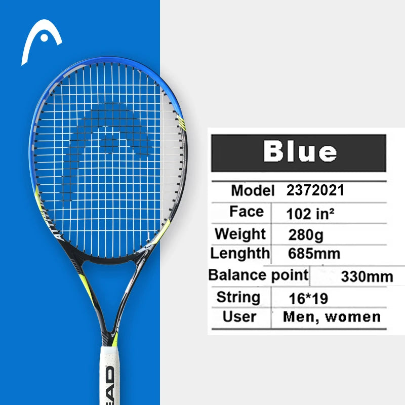 Original Tennis Racket Black Professional Tennis Racquet Carbon Tenis Padel with Bag Overgrip Dampener Raquete De Tenis 414