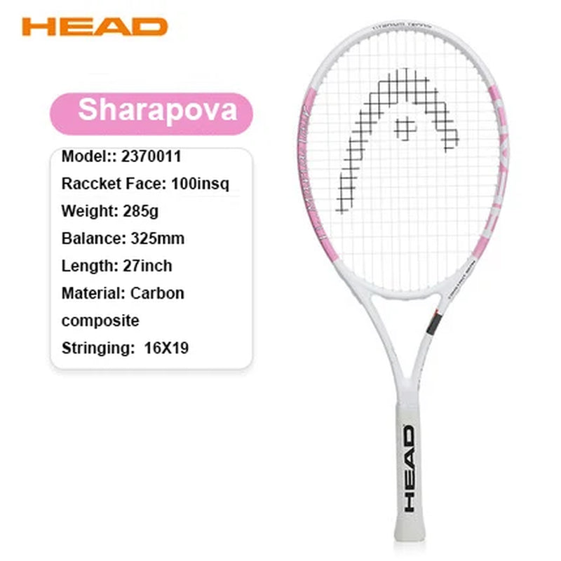 Original Tennis Racket Black Professional Tennis Racquet Carbon Tenis Padel with Bag Overgrip Dampener Raquete De Tenis 414