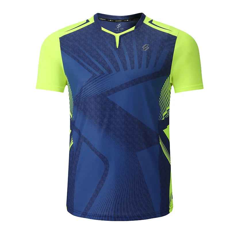 Sports T Shirt Badminton Shirts Men Workout T Shirt Tennis Shirts Male Table Tennis Tshirt Soccer Fitness Training Tshirts