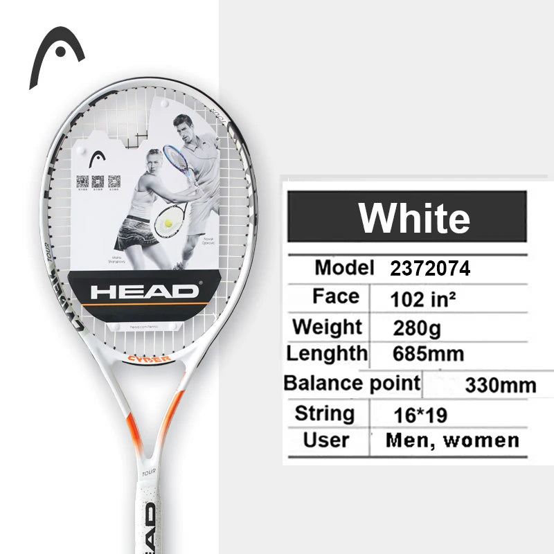 Original Tennis Racket Black Professional Tennis Racquet Carbon Tenis Padel with Bag Overgrip Dampener Raquete De Tenis 414