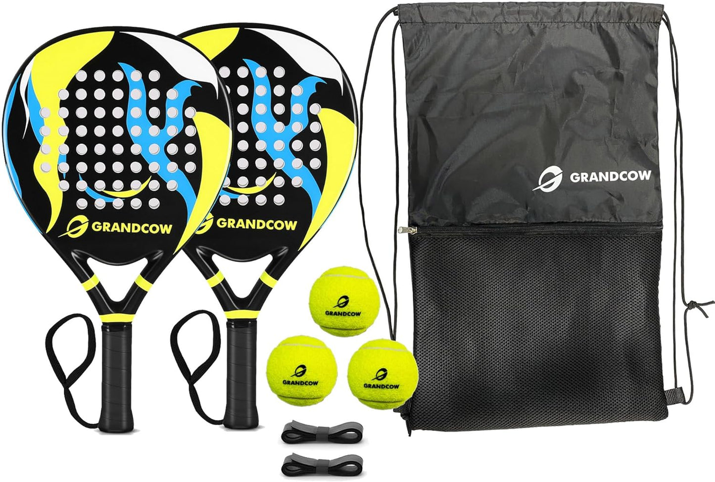 Padel Racket Carbon Fiber Power Lite Pop Tennis Paddle Paddleball Racquets