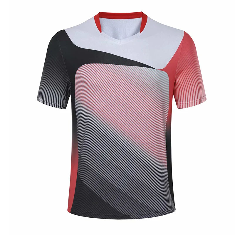 Sports T Shirt Badminton Shirts Men Workout T Shirt Tennis Shirts Male Table Tennis Tshirt Soccer Fitness Training Tshirts