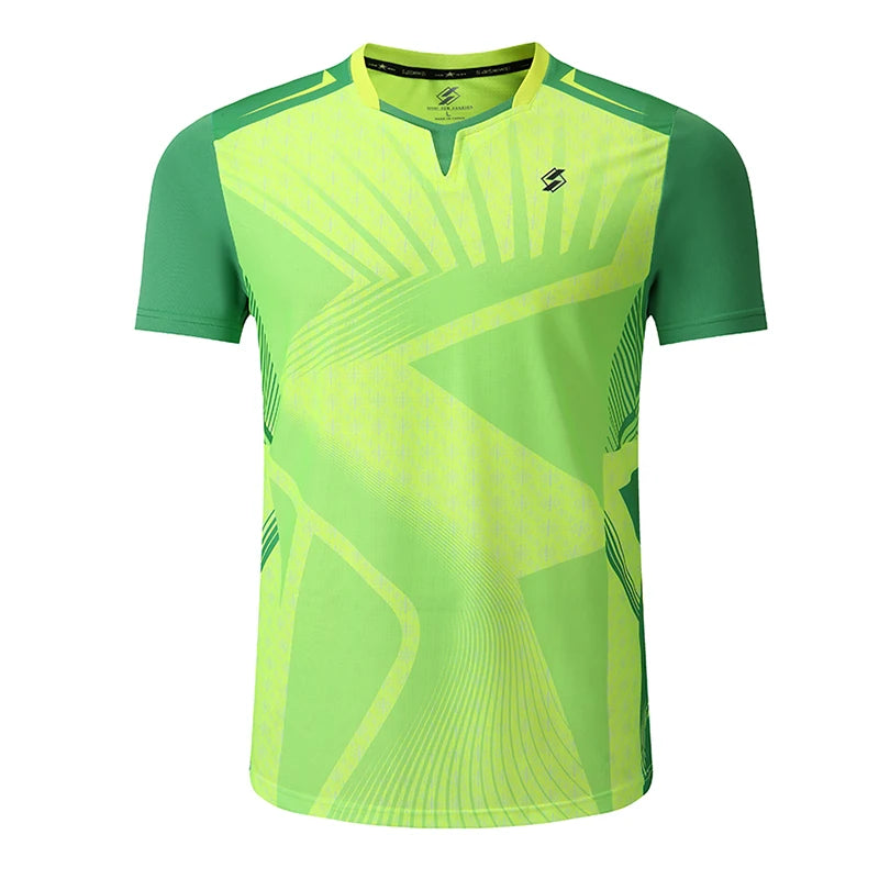 Sports T Shirt Badminton Shirts Men Workout T Shirt Tennis Shirts Male Table Tennis Tshirt Soccer Fitness Training Tshirts