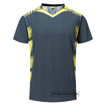 Sports T Shirt Badminton Shirts Men Workout T Shirt Tennis Shirts Male Table Tennis Tshirt Soccer Fitness Training Tshirts