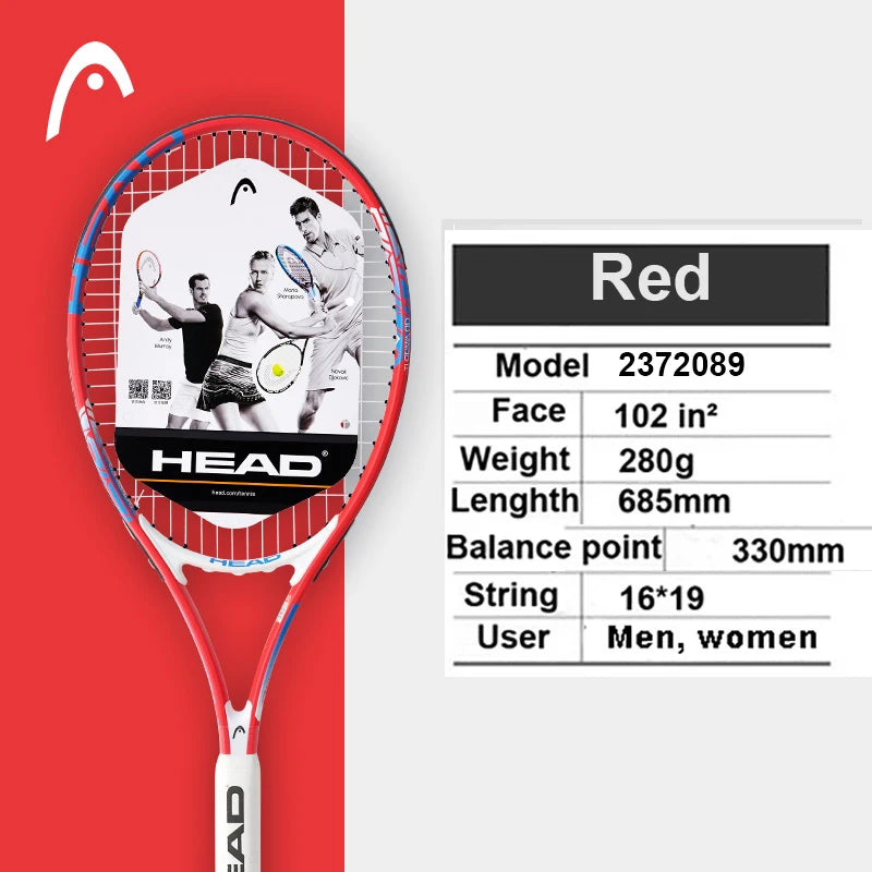 Original  Tennis Racket Black Professional Tennis Racquet Carbon Tenis Padel with Bag Overgrip Dampener Raquete De Tenis 414