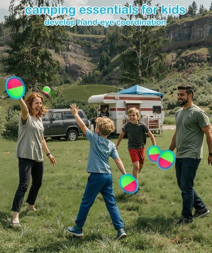 Kids Toys Toss and Catch Game Set Beach Pool Toys for Kids Ages 3-4 5-7 8-12, outside Yard Camping Outdoor Games for 3 4 5 6 7 8 Year Old Boys Girls Birthday Gift Adults Family