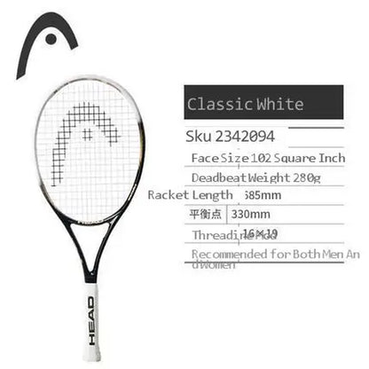 Original  Tennis Racket Black Professional Tennis Racquet Carbon Tenis Padel with Bag Overgrip Dampener Raquete De Tenis 414