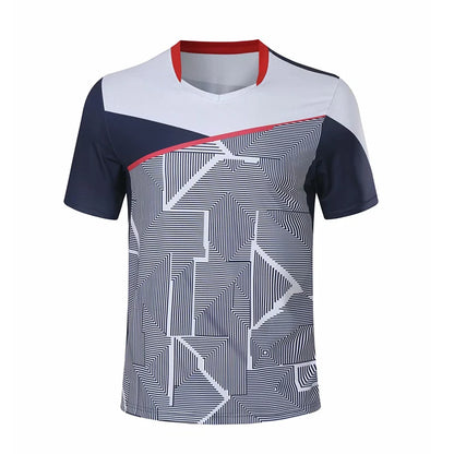 Sports T Shirt Badminton Shirts Men Workout T Shirt Tennis Shirts Male Table Tennis Tshirt Soccer Fitness Training Tshirts