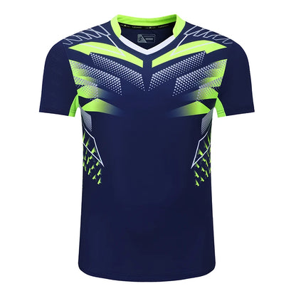 Sports T Shirt Badminton Shirts Men Workout T Shirt Tennis Shirts Male Table Tennis Tshirt Soccer Fitness Training Tshirts