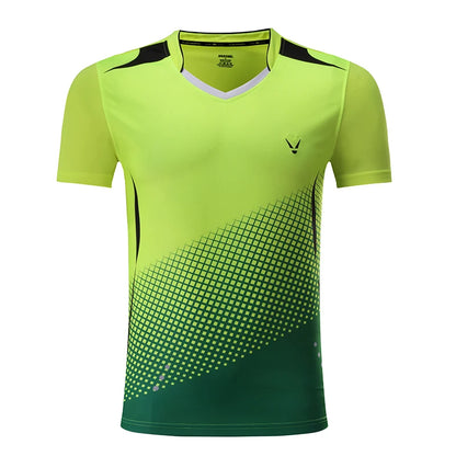 Sports T Shirt Badminton Shirts Men Workout T Shirt Tennis Shirts Male Table Tennis Tshirt Soccer Fitness Training Tshirts