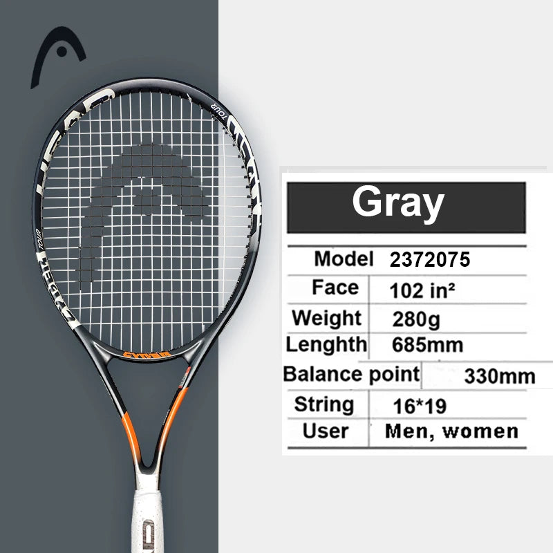 Original  Tennis Racket Black Professional Tennis Racquet Carbon Tenis Padel with Bag Overgrip Dampener Raquete De Tenis 414