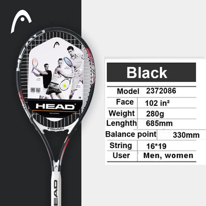 Original  Tennis Racket Black Professional Tennis Racquet Carbon Tenis Padel with Bag Overgrip Dampener Raquete De Tenis 414