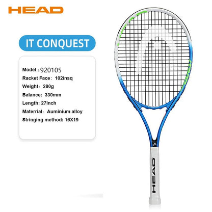 Original  Tennis Racket Black Professional Tennis Racquet Carbon Tenis Padel with Bag Overgrip Dampener Raquete De Tenis 414